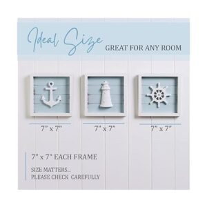 TideAndTales Juego de 3 decoraciones náuticas de pared 7_6
