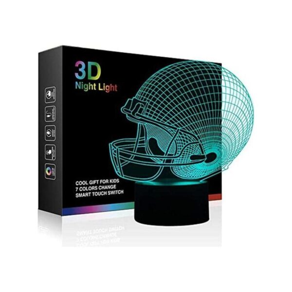 Casco de fútbol 3D lámpara de ilusión óptica Ticent 7