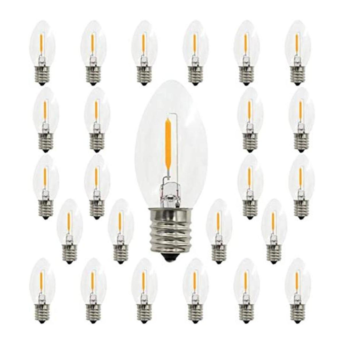 MYEMITTING Bombillas LED de repuesto C9 de Navidad de 0.6