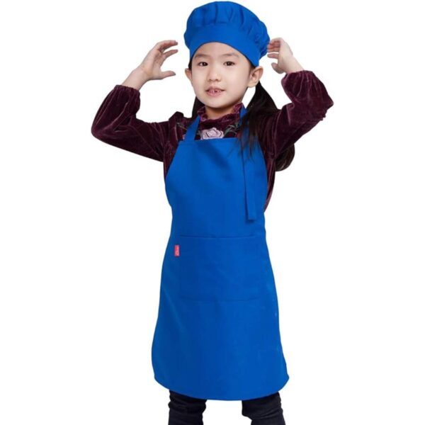 Juego de delantal y gorro de chef Alipobo para niños