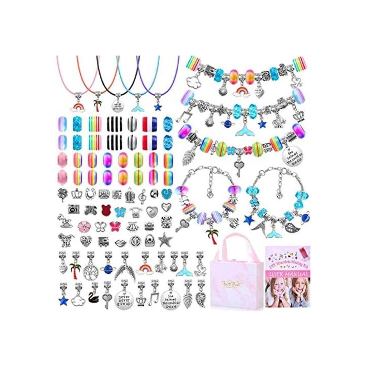 Thrilez Kit de fabricación de pulseras para niñas kit de