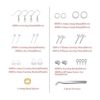 Thrilez Kit de fabricación de aretes hipoalergénicos kit