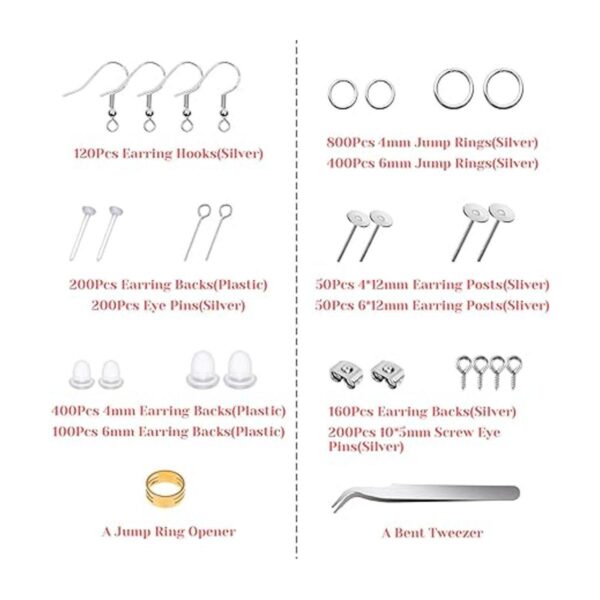 Thrilez Kit de fabricación de aretes hipoalergénicos kit