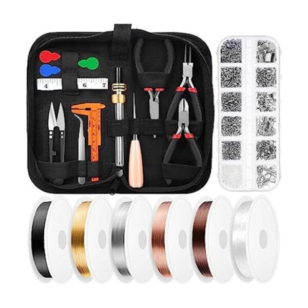 Thrilez Kit de suministros para hacer joyas con alambre de