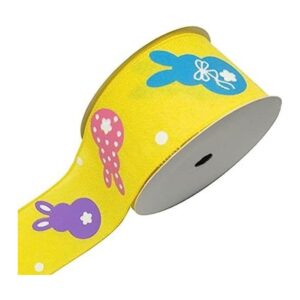 Cintas de borde con alambre de conejo de Pascua de 2.5_1