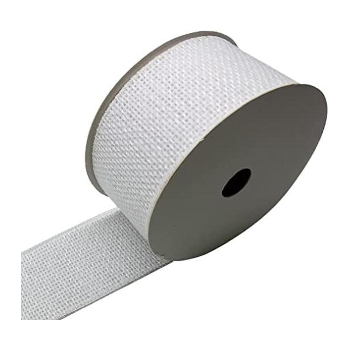 Cintas blancas de arpillera con cable de 2.5 pulgadas 10