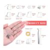 Thrilez Kit de fabricación de aretes hipoalergénicos kit