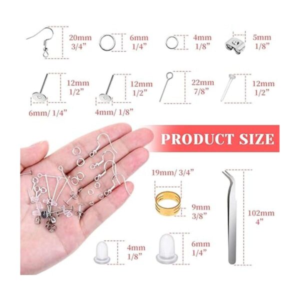 Thrilez Kit de fabricación de aretes hipoalergénicos kit