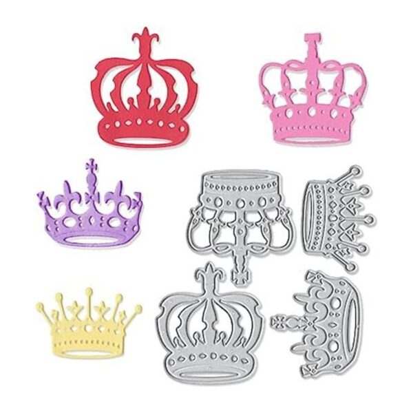 Troqueles de corte de metal con corona de 4 piezas para_1