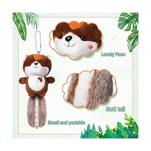 Juego de 6 juguetes de peluche de animales de la selva_3