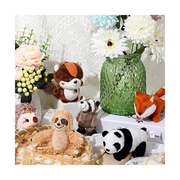 Juego de 6 juguetes de peluche de animales de la selva_5