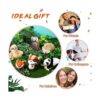 Juego de 6 juguetes de peluche de animales de la selva_4