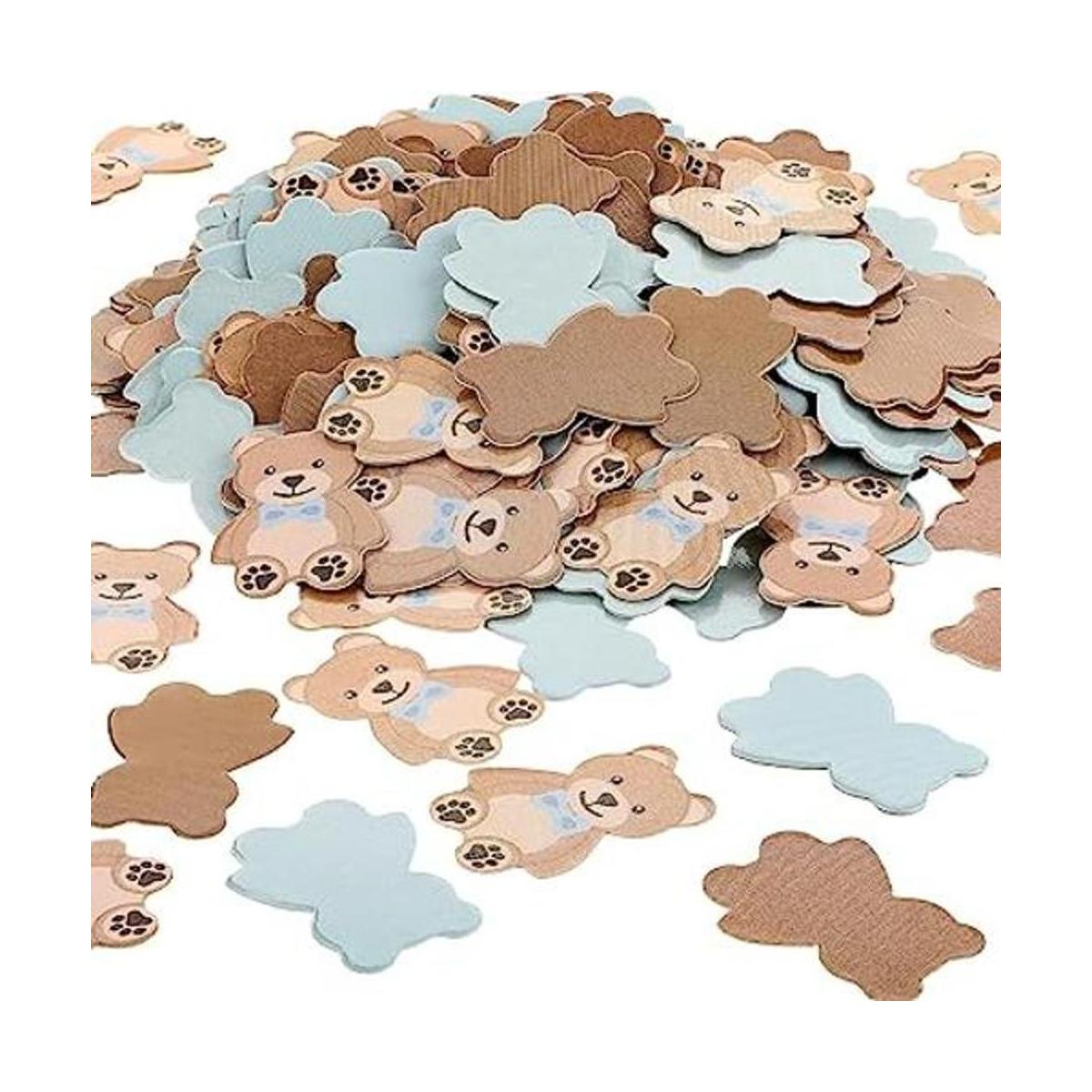 Juego de 300 piezas de confeti de oso para baby shower