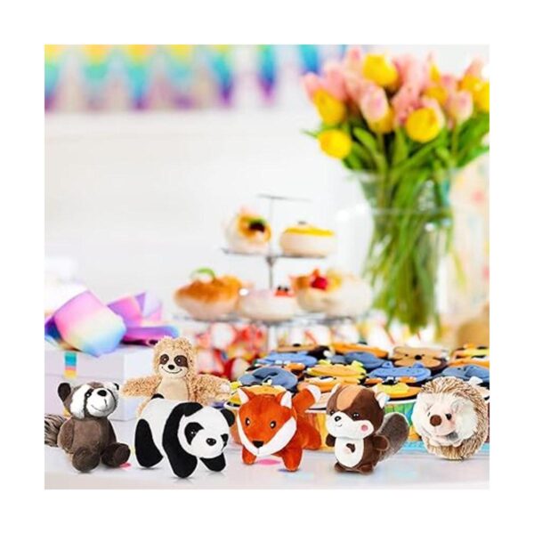 Juego de 6 juguetes de peluche de animales de la selva_6