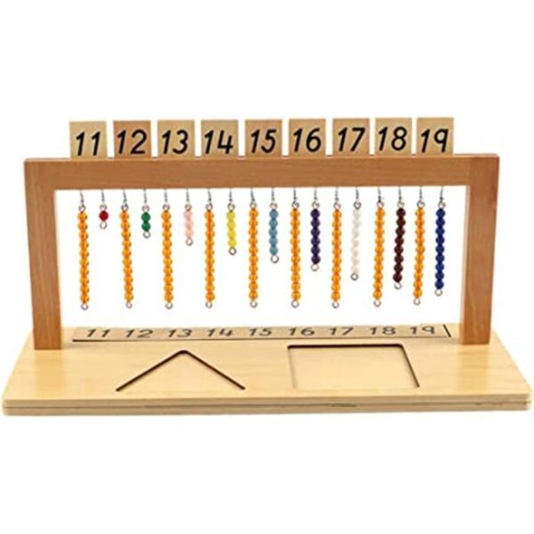 Montessori Colgador para escaleras de cuentas de color_1