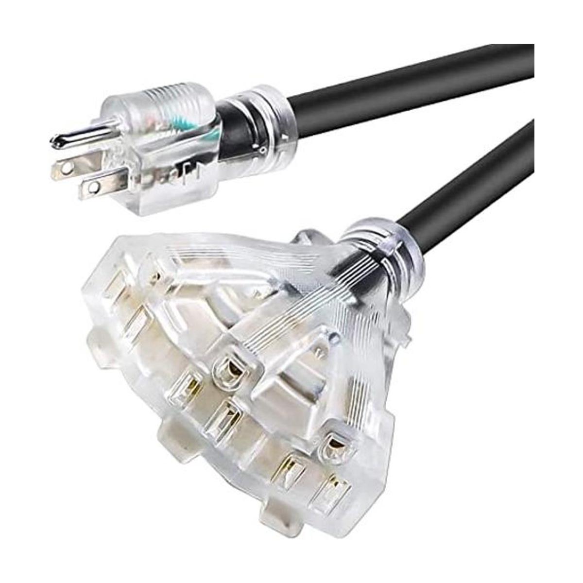 Cable de extensión de 50 pies 123 color negro