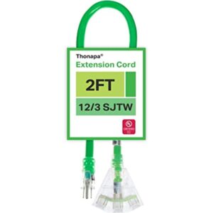 Cable de extensión para exteriores de 2 pies con 3 tomas_1