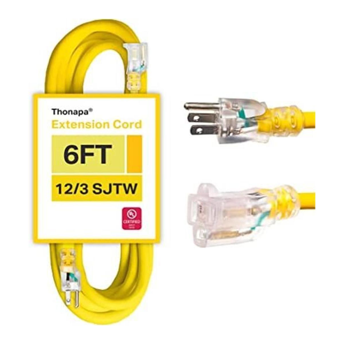 Thonapa SJTW Cable de extensión para exteriores con