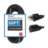 Thonapa Cable de extensión negro resistente al aceite de_1