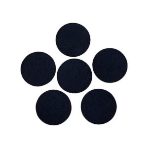 Círculos de fieltro adhesivos negro variedad de tamaños_1
