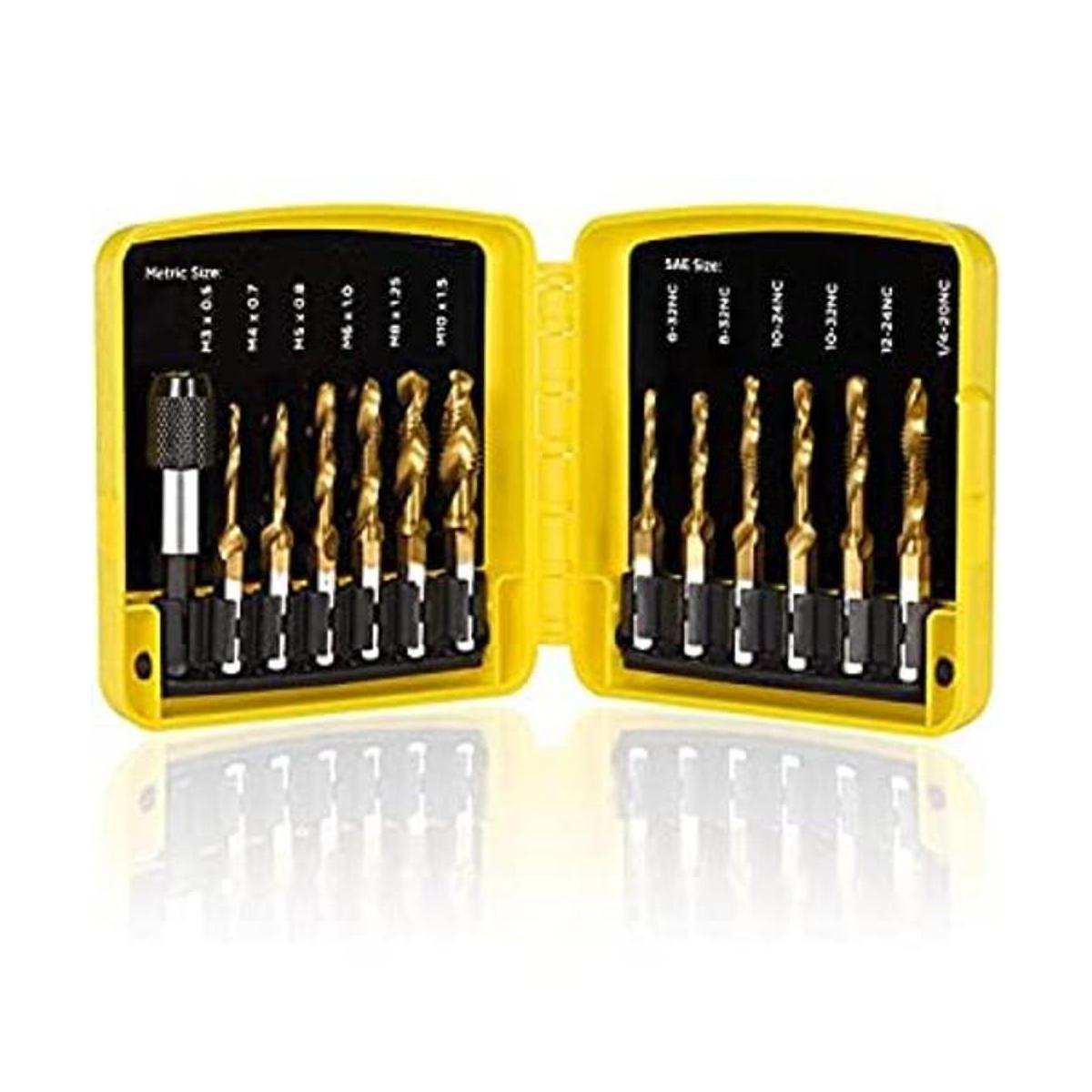 THINKWORK Juego de brocas combinadas 3 en 1 con