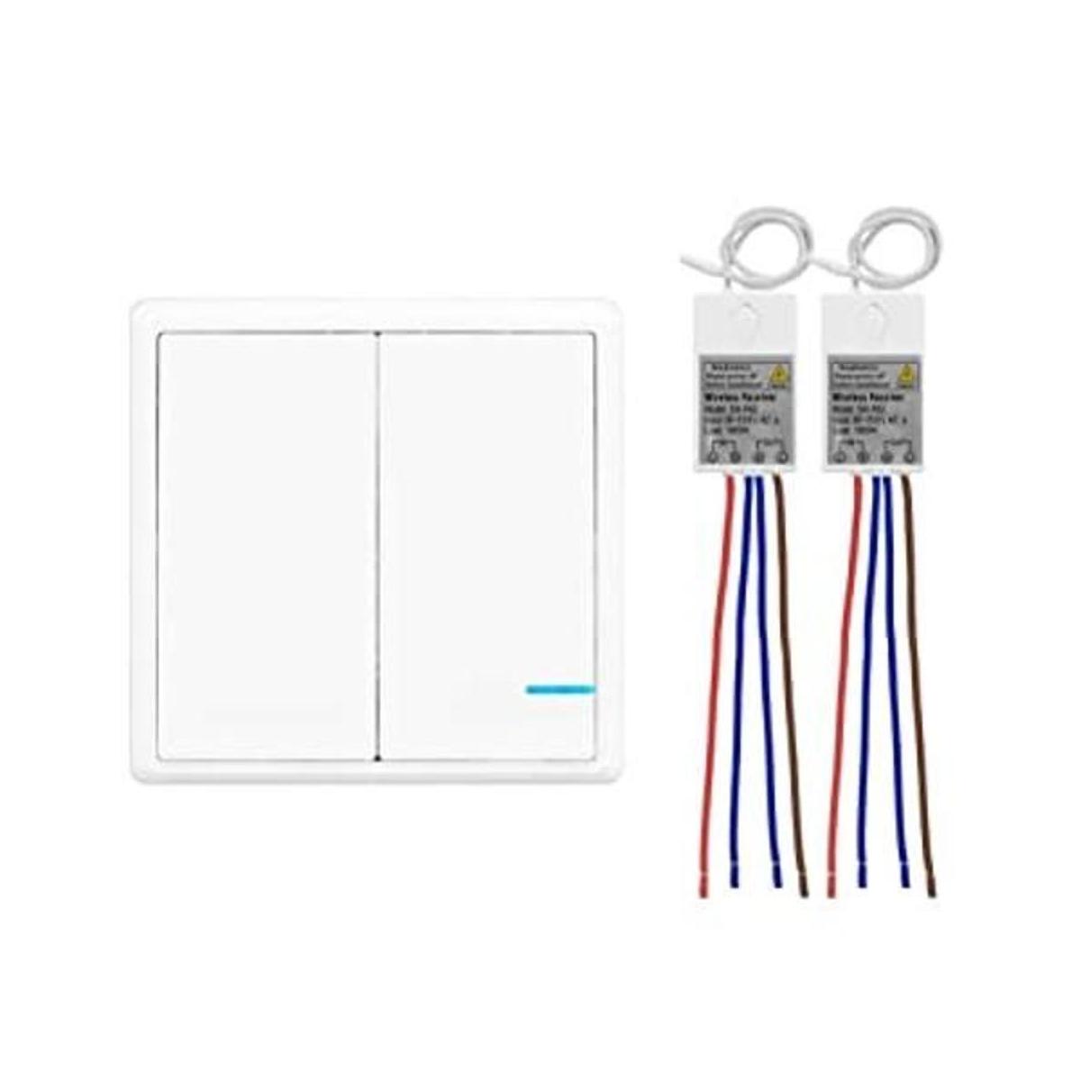 Thinkbee Kit de interruptor de luz inalámbrico y receptor