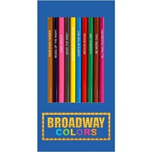 Broadway Colors Juego de 12 lápices de colores con teatro_1