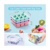 Theuwnee 3 bandejas para cubitos de hielo XL moldes de