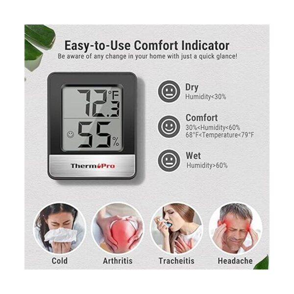 ThermoPro TP49 Termómetro digital para interiores_3
