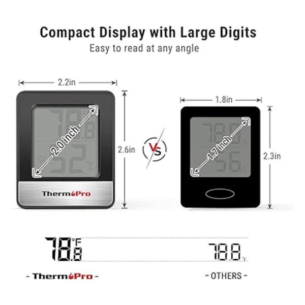 ThermoPro TP49 Termómetro digital para interiores_4