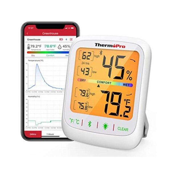 ThermoPro TP359 Termómetro higrómetro Bluetooth monitor_1