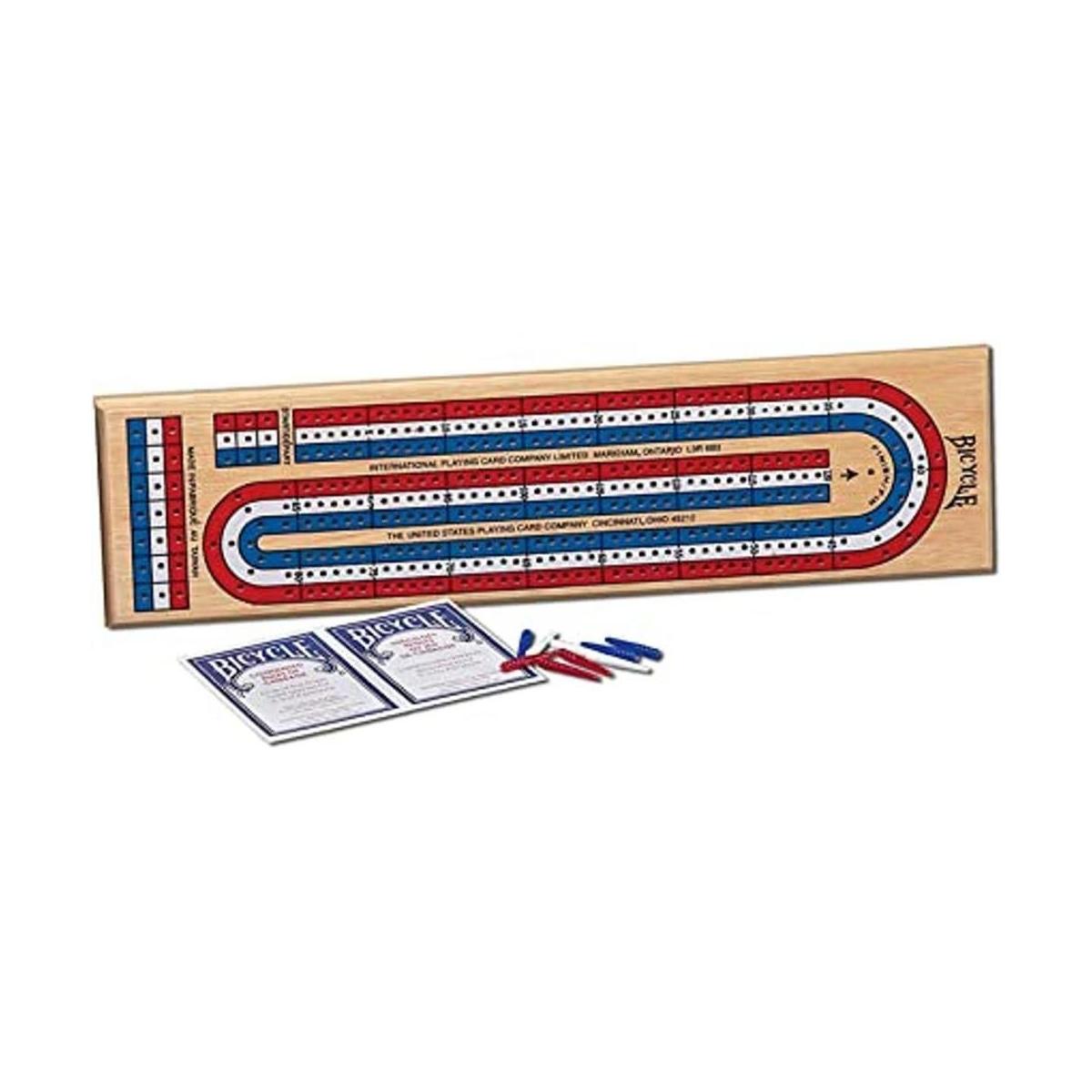 Bicycle Juegos de mesa de madera con código de colores de