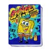 Northwest Spongebob Graffiti Bob Silk Touch Sherpa Manta_1