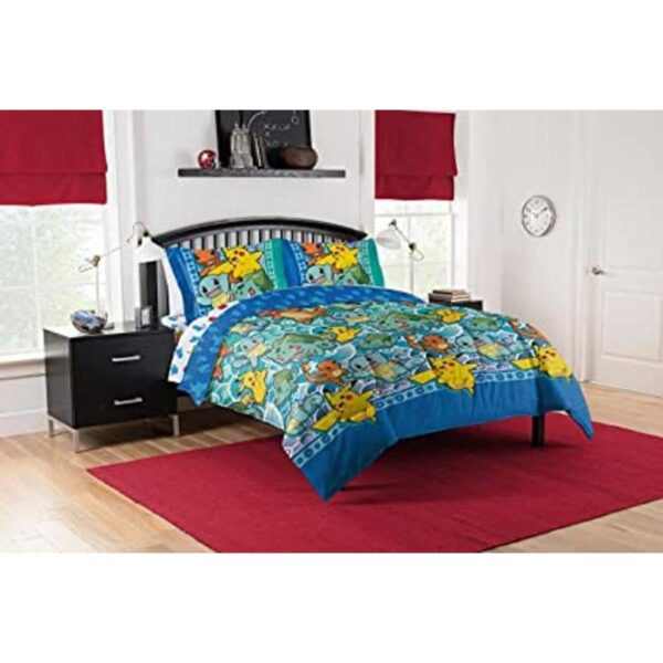Northwest Pokemon First Starters Juego de cama matrimonial_1