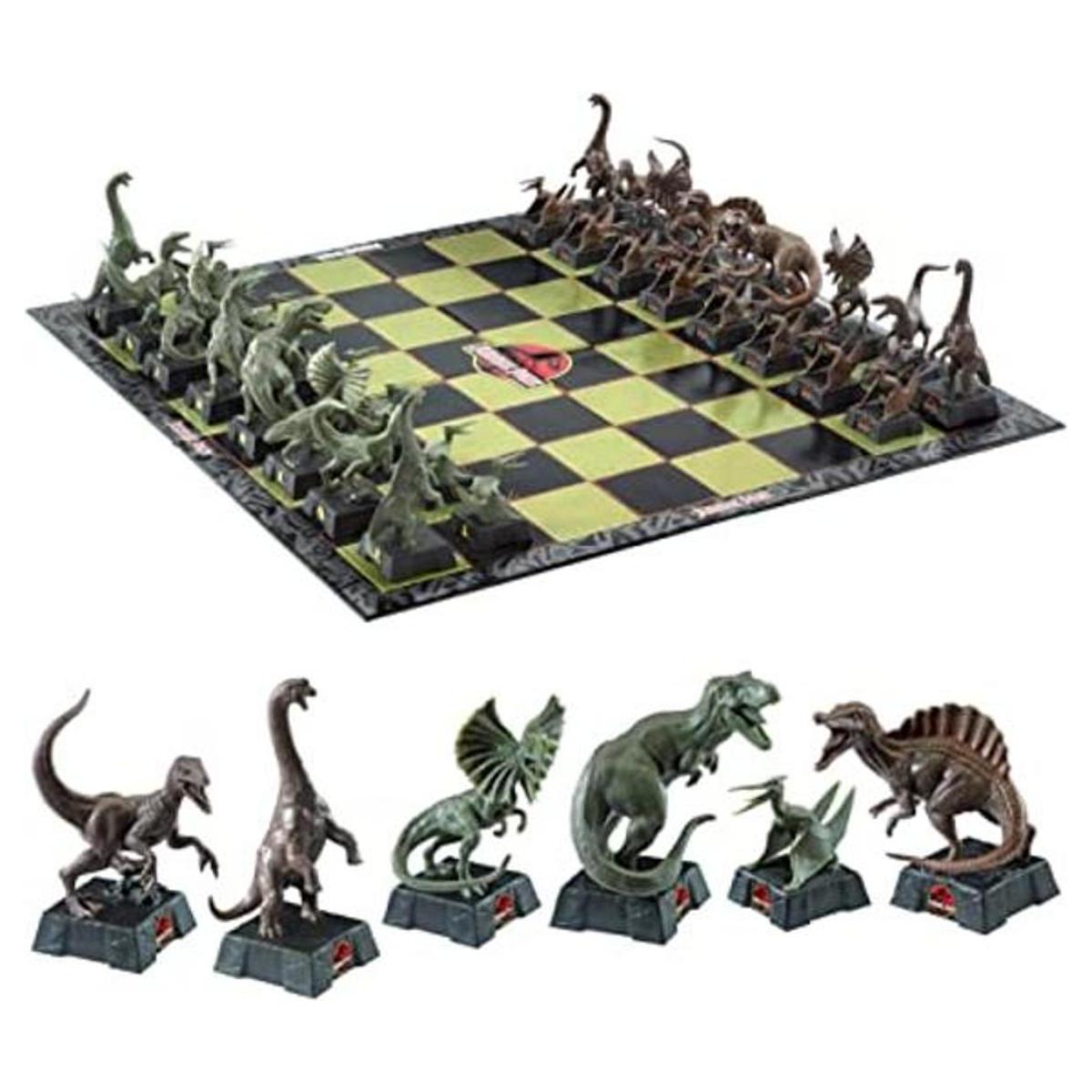 The Noble Collection Juego de ajedrez de Jurassic Park