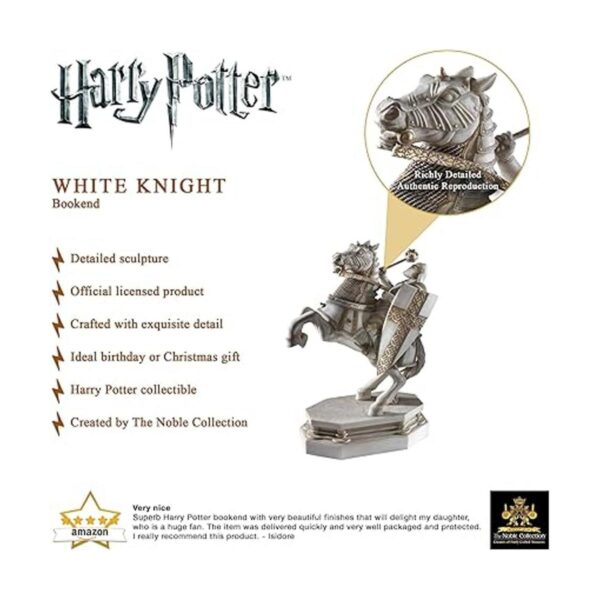 The Noble Collection Sujetalibros Wizard Chess Knight_3