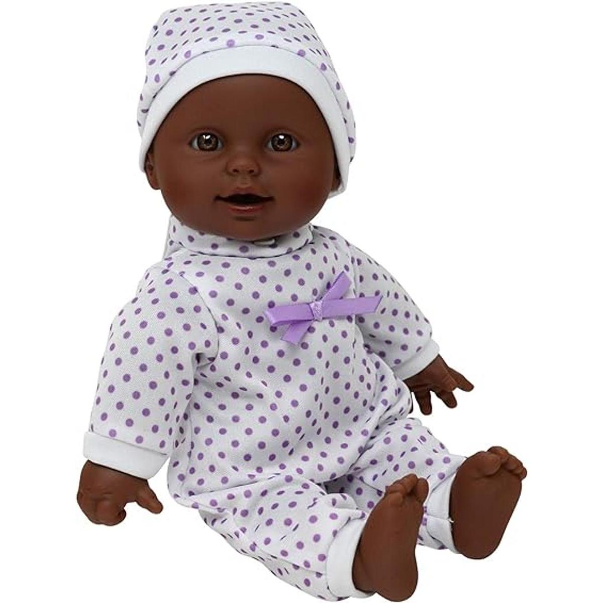 Muñeca de bebé recién nacido afroamericano de cuerpo suave
