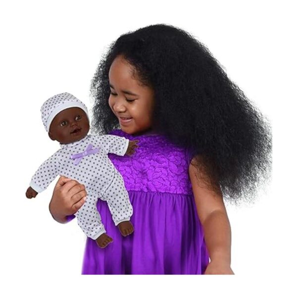 Muñeca de bebé recién nacido afroamericano de cuerpo suave_2