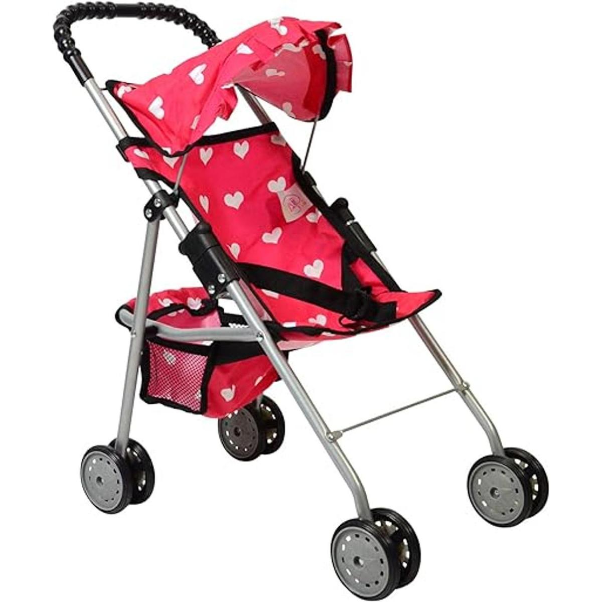 Mi primer carriola para muñecas con cesta y diseño de
