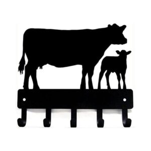 Llavero de granja de ganado de vaca y pantorrilla pequeño_1