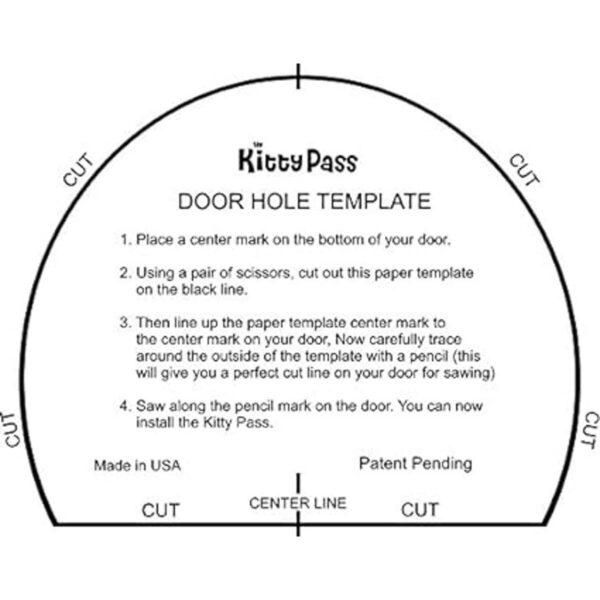 The Kitty Pass Puerta de interiores para gato oculta caja_5