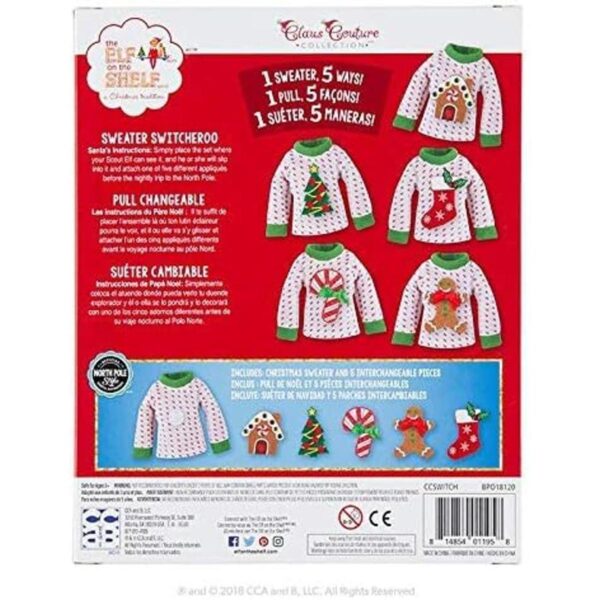 Elf On The Shelf Conjunto de suéter de Navidad_4