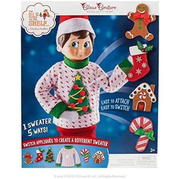 Elf On The Shelf Conjunto de suéter de Navidad_3