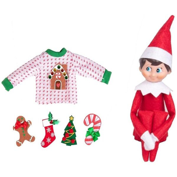 Elf On The Shelf Conjunto de suéter de Navidad_2