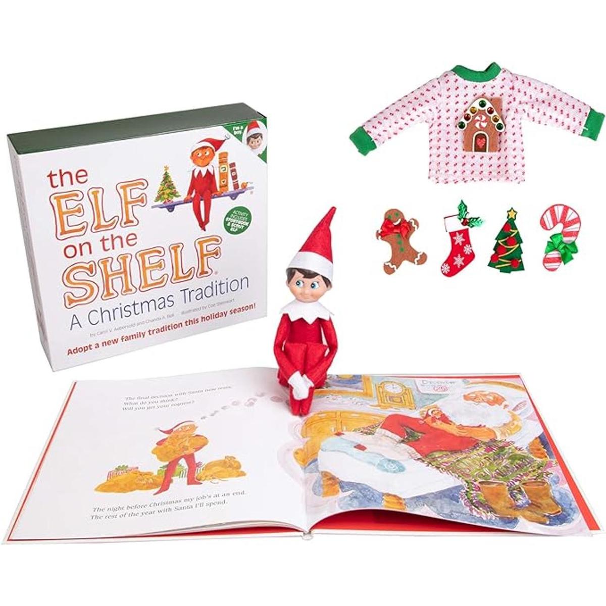 Elf On The Shelf Conjunto de suéter de Navidad