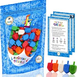 Hanukkah Dreidels Paquete de 30 piezas a granel de_1