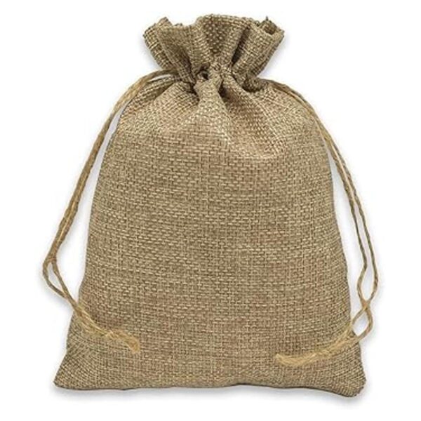 TheDisplayGuys Paquete de 12 bolsas de arpillera de lino_2