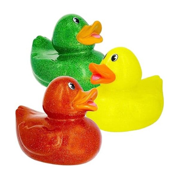 Juguete gigante de pato de goma con purpurina con surtido_3
