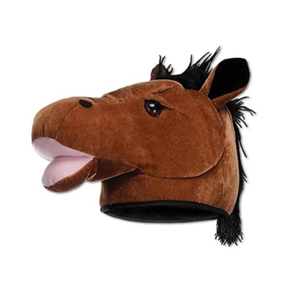 Sombrero de cabeza de caballo de felpa 1 unidad