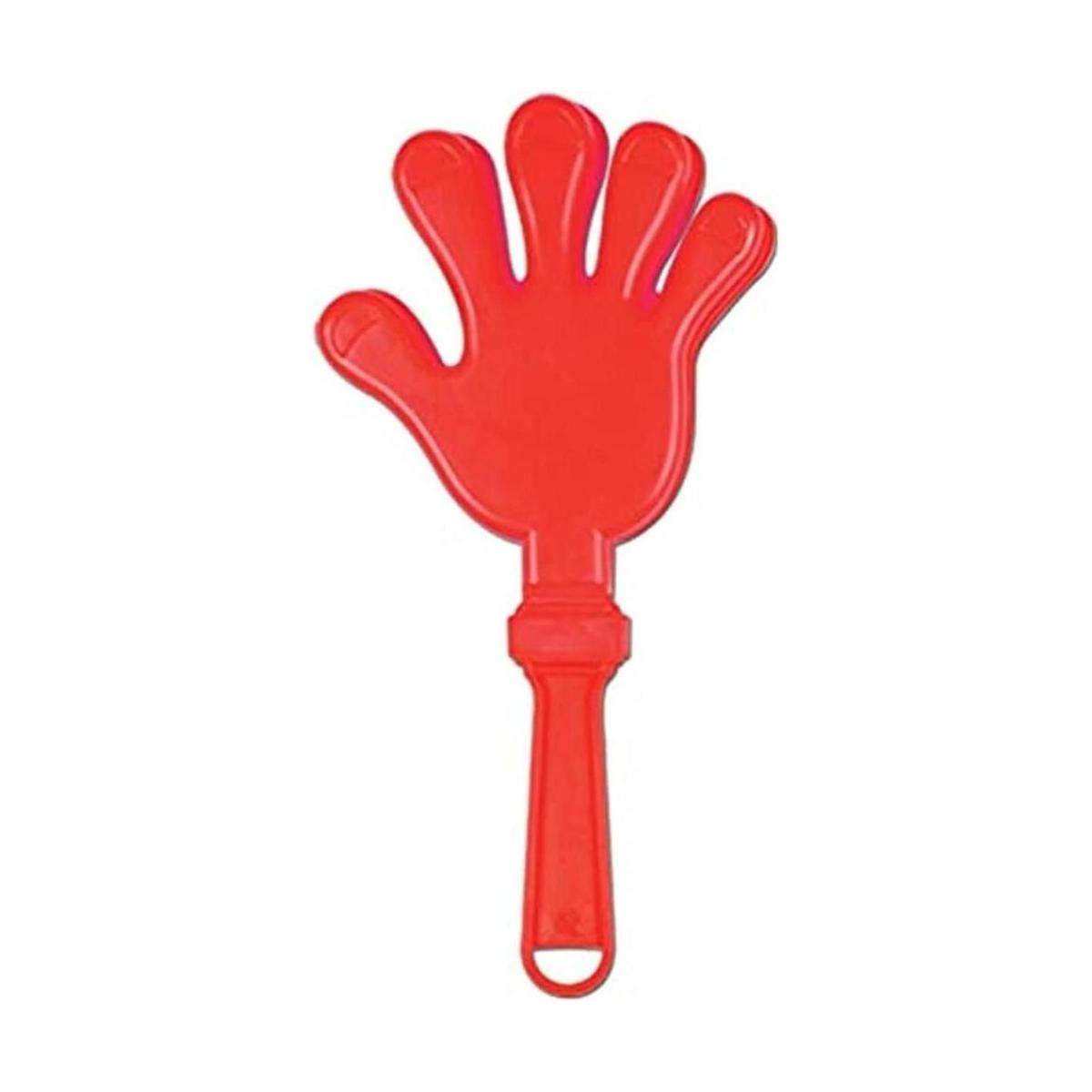 Beistle 12Pack mano clappers Rojo